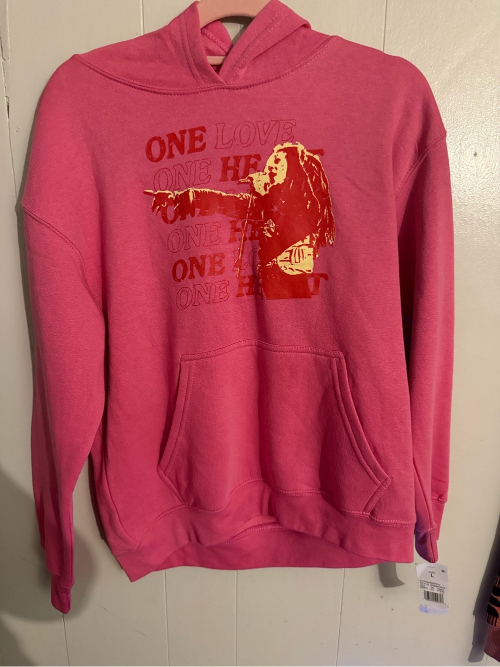 Pink Graphic Hoodie Sweatshirt - One Love Design